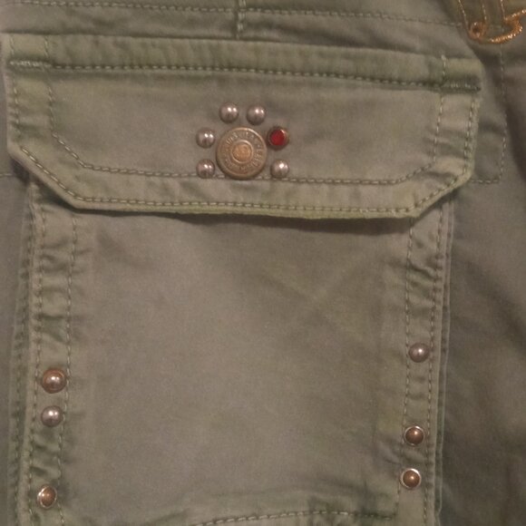 Robin's Jean Embellished Military Cargo Style pants - Picture 8 of 16